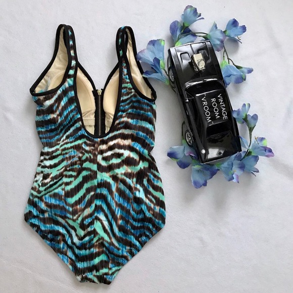 Coastal Blue NWOT One Piece Swim Suit Women M - Picture 6 of 14